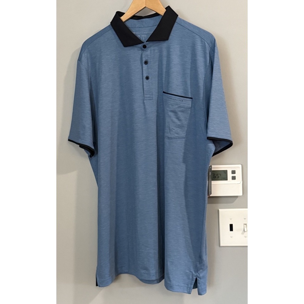 Travis Mathew Shirt Golf Polo Cloud Soft Featherweight Pocket Heater XXL‎ New